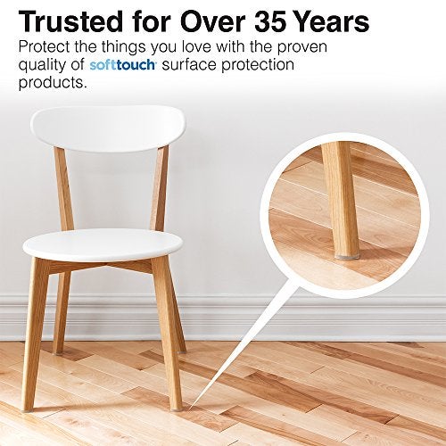 SoftTouch Heavy-Duty Felt Furniture Pads – 2" Round Self-Adhesive Floor Protectors for Hardwood, Tile & Laminate – Scratch-Resistant, Linen, 6 Pack - Image 4