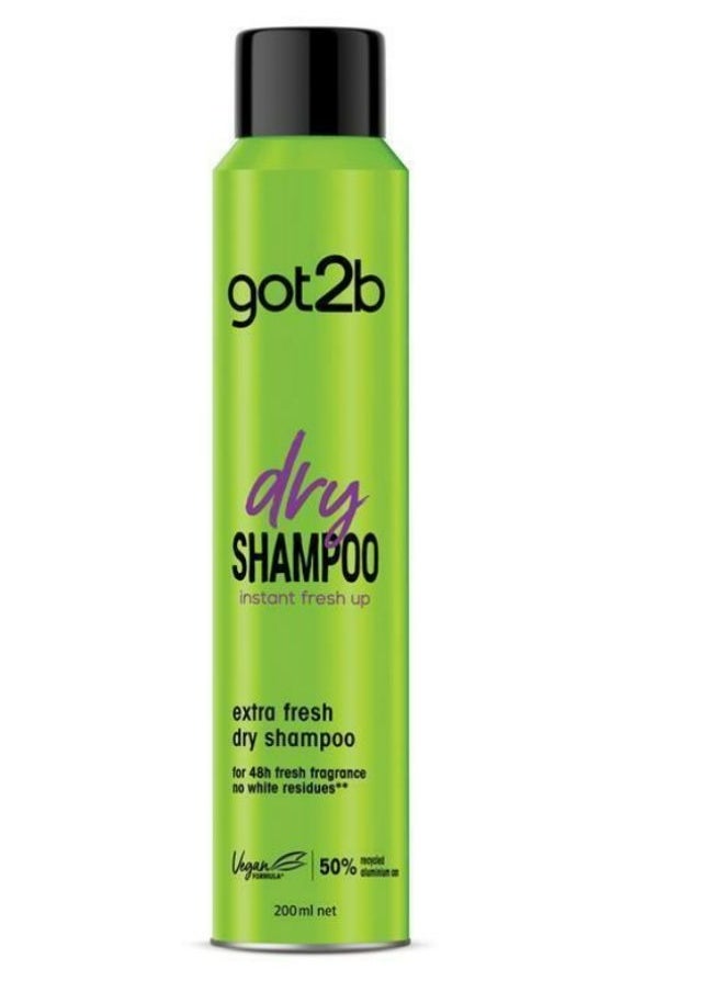 GOT2B Fresh It Up Dry Shampoo - Clean & Crisp, 200 ML