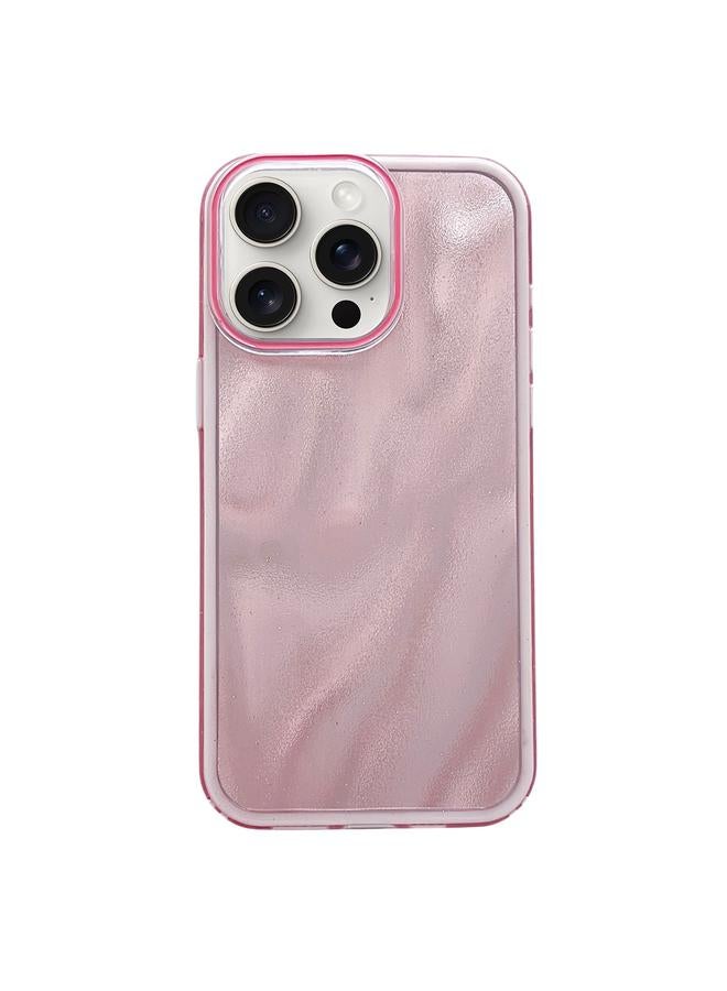 اس-توب جراب لهاتف iPhone 15 Pro Max، جراب هاتف هجين من مادة TPU بنمط الرمال المتحركة اللامعة - Image 1