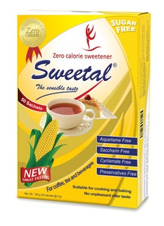Sweetal Zero Calorie Sweetener 50 Sachet 