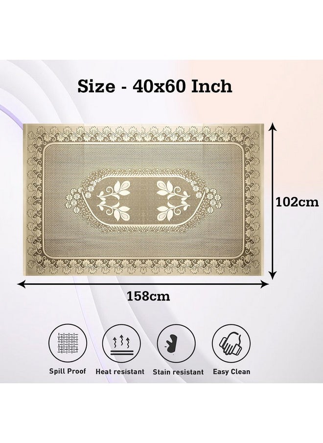 Kuber Industries Center Table Cover|Cotton Luxurious Net Floral S-19 Design|Stain-Resistant & Anti Skid Coffee Table Cover|40x60 Inch (Cream) - pzsku/ZF54F213293FBFD82A85BZ/45/_/1738306722/d748b57a-cf1e-4f6b-8f70-fd919eb31422