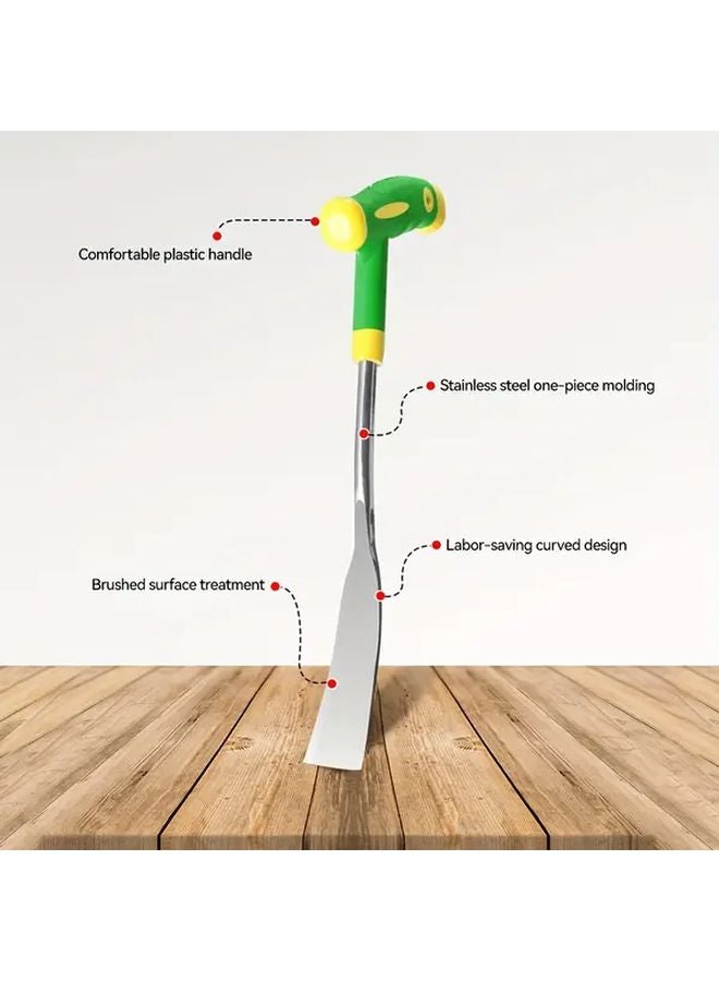 Upgraded Handle Rubber Heavy Duty Wrought Iron Garden Shovel For Planting Digging Soil Loosening - Image 4