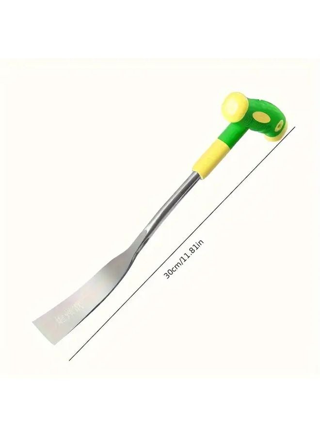 Upgraded Handle Rubber Heavy Duty Wrought Iron Garden Shovel For Planting Digging Soil Loosening - Image 3