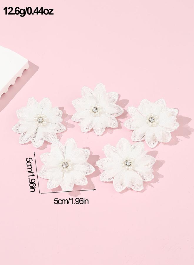 Take Two Set of 5 - Flower Hair Clips - Image 4