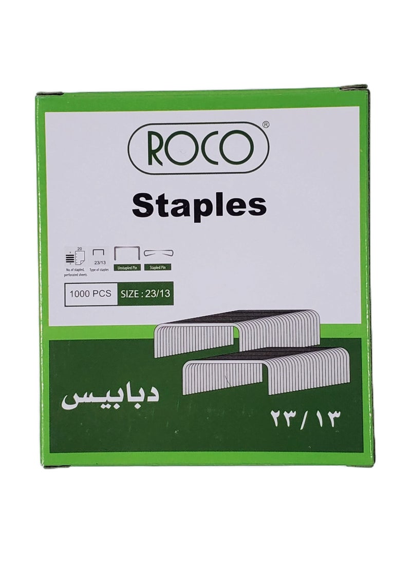 ROCO Heavy Duty Staples 23/13 1000 STAPLES