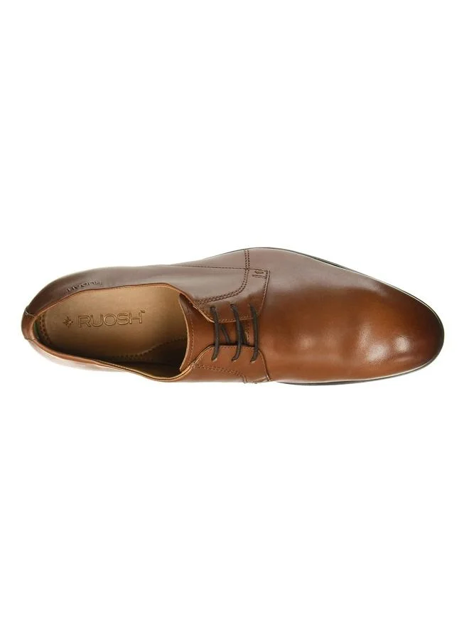 RUOSH Mens Oxford Derby Lace up Comfort Leather Work Office Formal Occasion Party Wear Premium Shoes