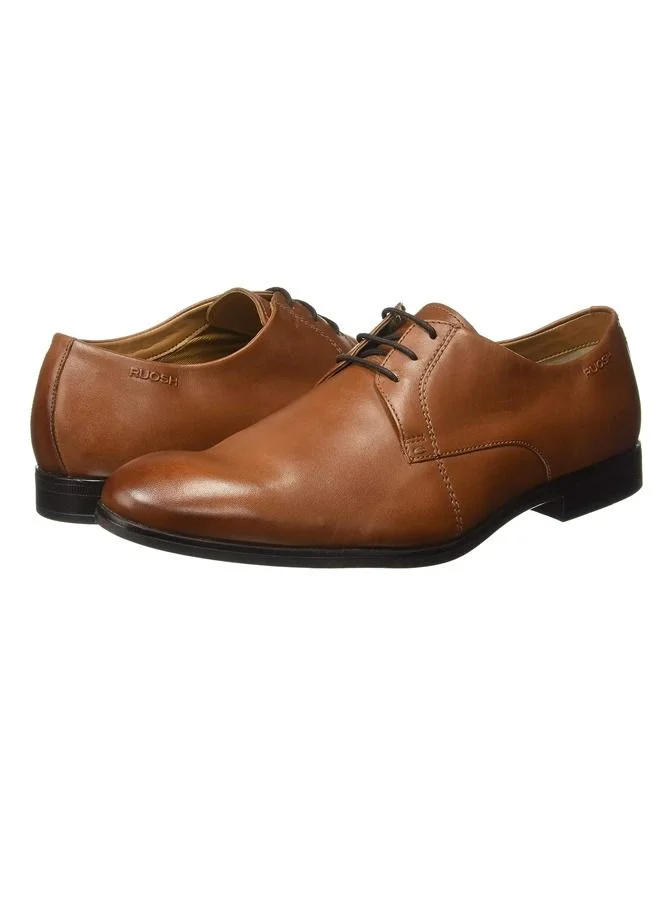 RUOSH Mens Oxford Derby Lace up Comfort Leather Work Office Formal Occasion Party Wear Premium Shoes