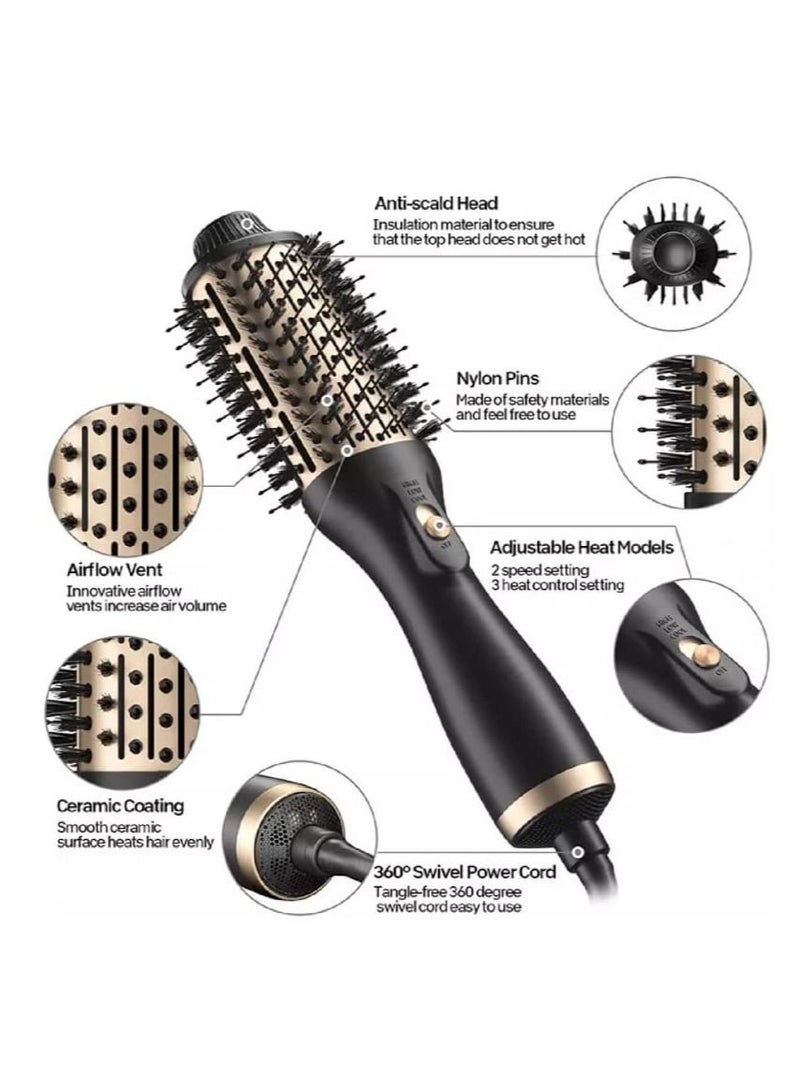 One Step Hair Dryer And Volumizer Hot Air Brush,1200W Multi Functional Hair Straightener And Dryer - Image 5