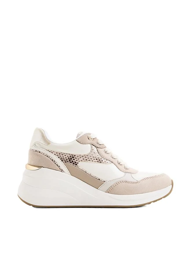 Asiejan Ladies Multi Color Wedge Sneakers