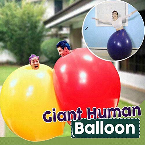 Dan&Dre 72 inch Giant Human Balloon  Round Climbin Balloon Thick Latex Balloon for Baby Shower Garland Wedding Photo Booth Birthday Party Supplies red - Image 5