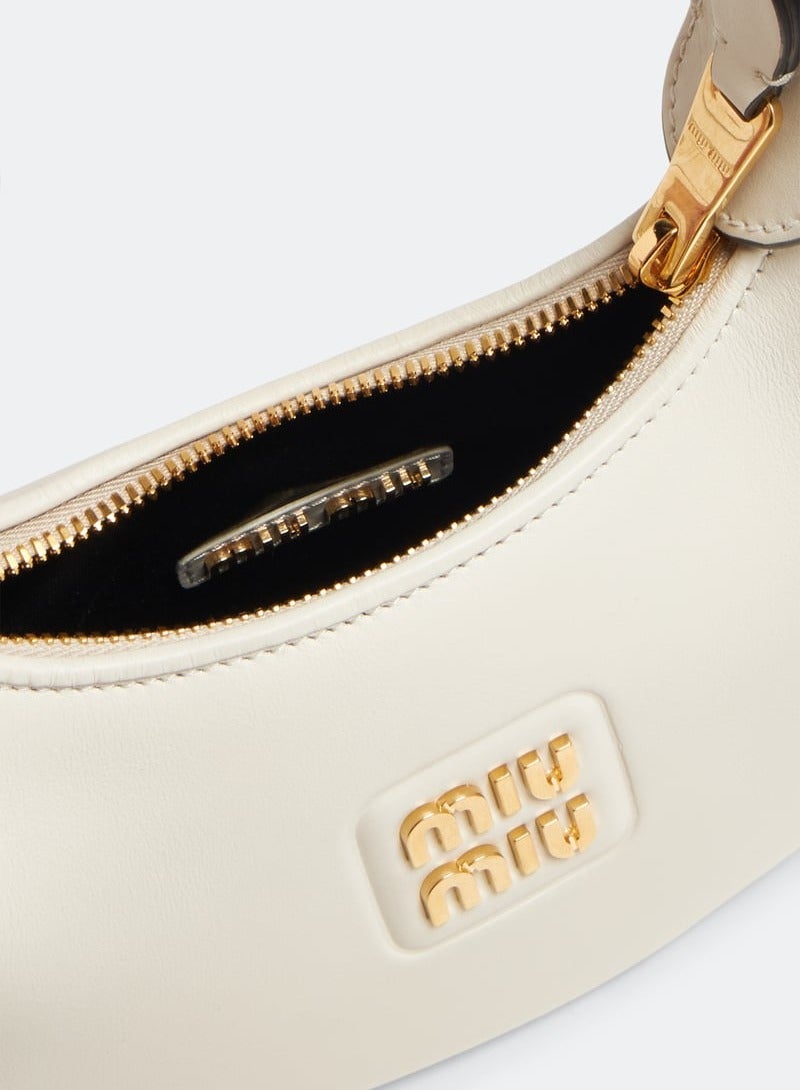 MIU MIU Leather hobo bag shoulder  - Image 4