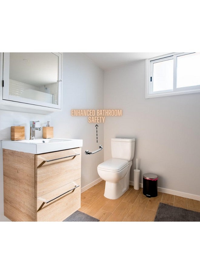 JAGGER JAG229 Stainless Steel Wall Mounted Grab Bar, Towel Bar, Bathtub Rails, Safety Hand Support Balance Handle Bars, Bathroom Accessories for Home, Hotel (12 INCH, Pack of - 1) - Image 5