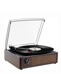 Vinyl Record Player Turntable with Built-in Bluetooth Receiver & 2 Stereo Speakers, 3 Speed 3 Size Portable Retro Record Player for Home Decoration and Entertainment