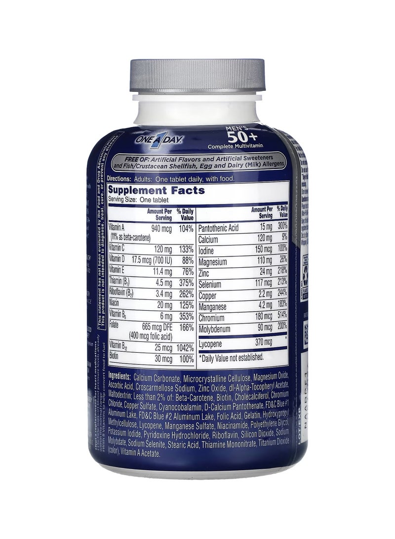 ONE A DAY , Men's 50+, Complete Multivitamin, 200 tablets - Image 2