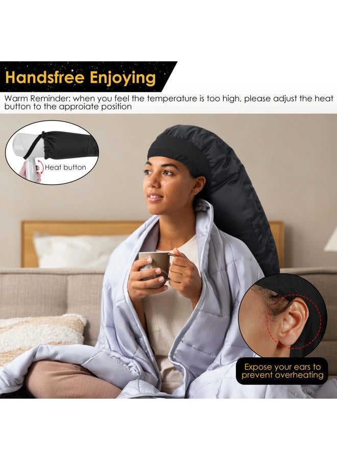 TEPENAR Bonnet Hair Dryer Attachment: Upgraded Extra Large Hooded Hair Dryer Adjustable Soft Blow Dryer Caps - Easy to Use for Natural Curly Textured Hair Care Styling Fast Drying - Image 5
