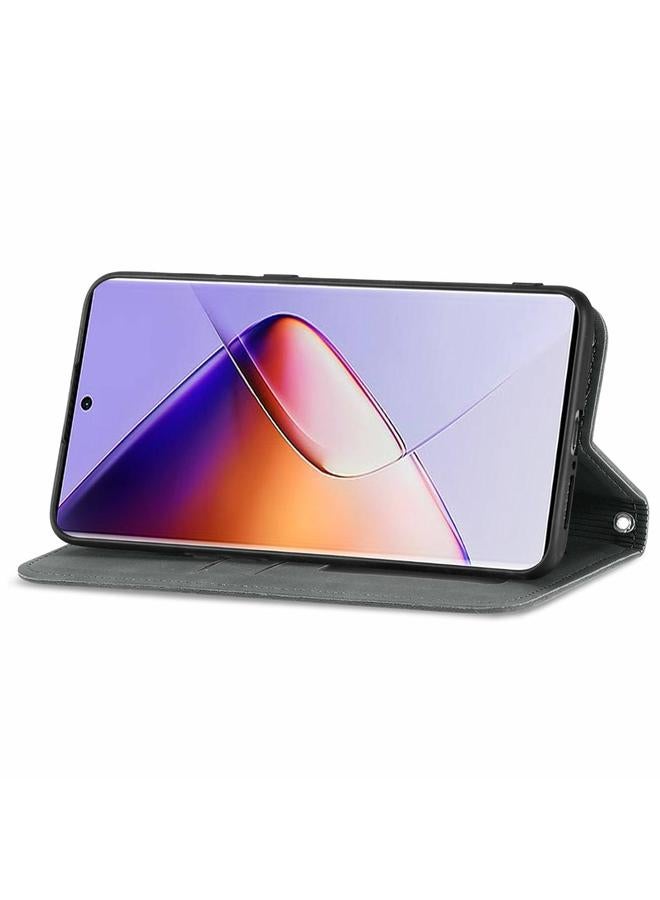 Zaboon Case For Infinix Note 40 Pro 4G Retro Skin Feel Magnetic Flip Leather Phone Case - Image 4