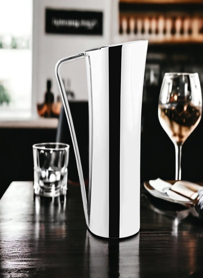 FNS Royal Stainless Steel Water Jug/Pitcher with Lid, 1.20 LTR, Silver, Contemporary & Sleek Design, Durable, Easy to Clean, Ideal for Home & Office Use, 1 Piece - Image 4