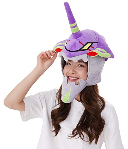 SAZAC Kigurumi Hat - Evangelion Unit-01 - Eva-01 - Cozy Costume Beanie Cap - Adult Size Purple - Image 3