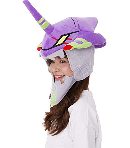 SAZAC Kigurumi Hat - Evangelion Unit-01 - Eva-01 - Cozy Costume Beanie Cap - Adult Size Purple - Image 5
