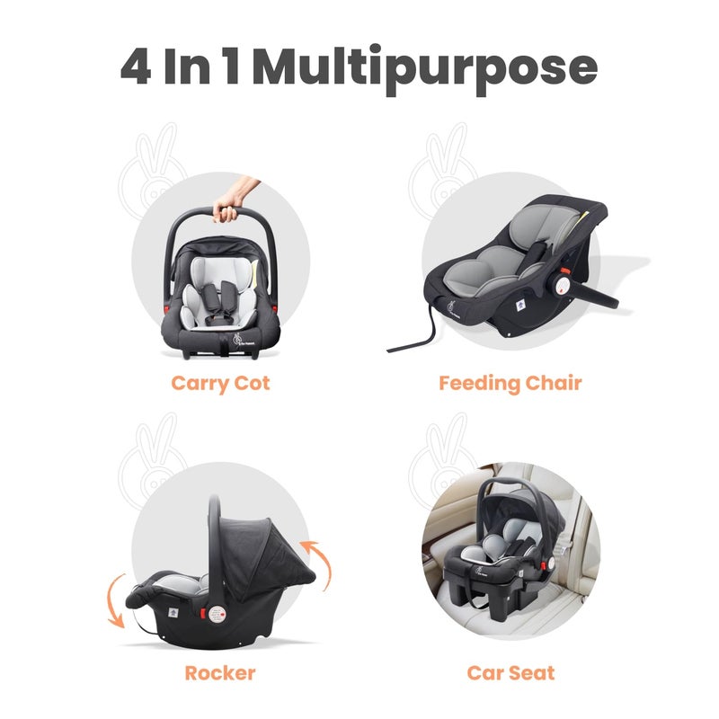 R for Rabbit Picaboo Grand 4 in 1 Baby Carry Cot Cum Car Seat - Image 2