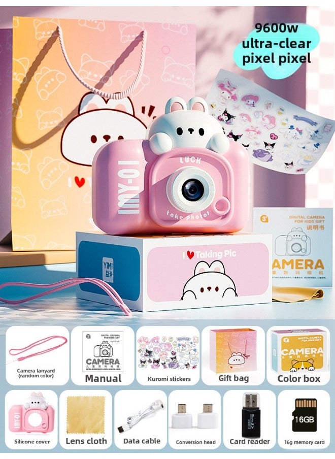 Generic Children's Camera Toy Girls Photographable Printable Baby Birthday Gift Kids Polonoid Digital Camera-Color: 9600w Ultra-clear Dual Camera With Battery Life⭐️Soft Light Eye Protection Screen⭐️  - Image 1