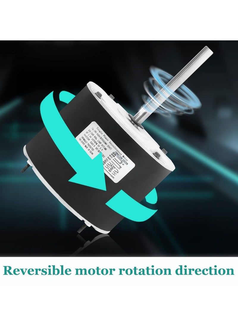 UNIVERSAL Condenser Motor 1/4HP 208/230V Condenser Fan Motor 1075RPM Replacement Condenser Fan Motor Reversible Rotating Condenser Fan Motor - Image 2