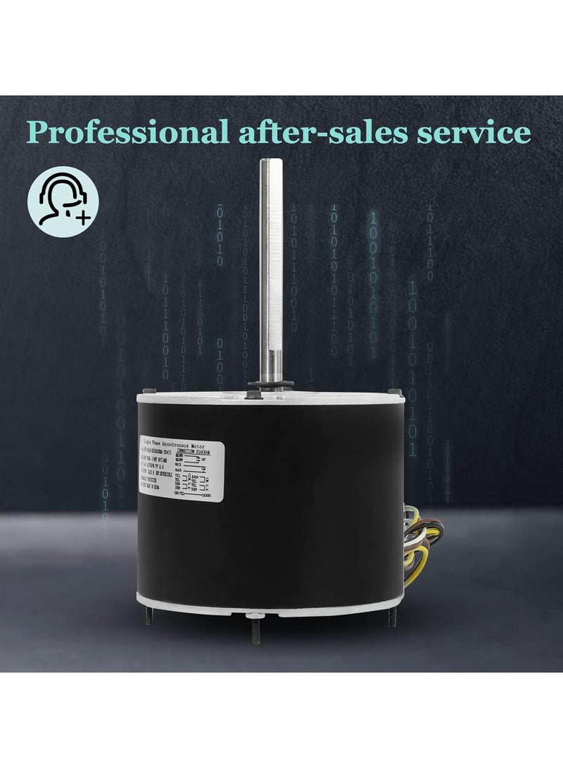 UNIVERSAL Condenser Motor 1/4HP 208/230V Condenser Fan Motor 1075RPM Replacement Condenser Fan Motor Reversible Rotating Condenser Fan Motor - Image 4