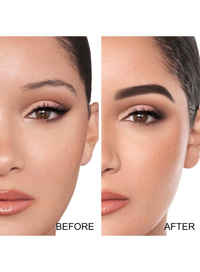 بوبين مجموعة بودرة الحواجب من بوبين، لوحة مكياج حواجب مقاومة للماء بلونين لتحديد وملء الحواجب، بودرة لون الحواجب وشكلها الطبيعي - مع فرشاة مرآة - Image 4