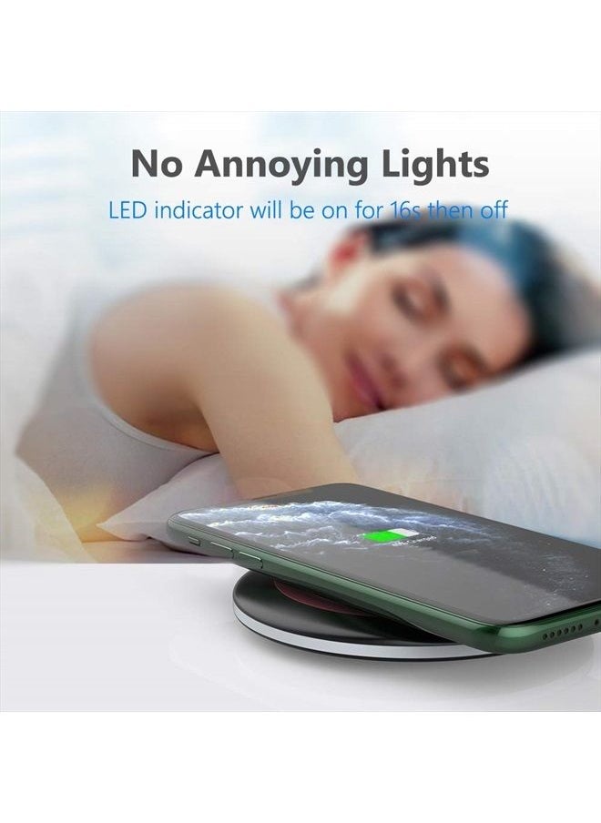 Yootech Yootech Wireless Charger,10W Max Fast Wireless Charging Pad Compatible with iPhone 14/14 Plus/14 Pro/14 Pro Max/13/13 Mini/SE 2022/12/11/X/8,Samsung Galaxy S22/S21/S20,AirPods Pro 2(No AC Adapter)  - Image 5