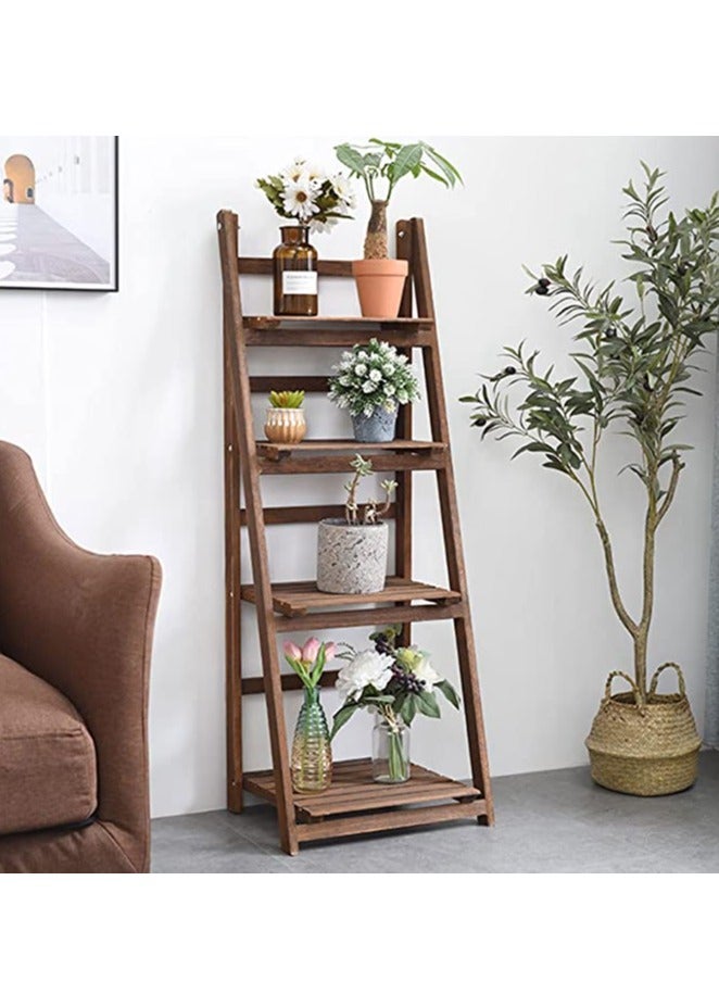 Generic FFD Wooden Flower pot Stand Flower Pot Holder Stand,Outdoor Folding A Frame Display Shelf Plant Stand Rack  - Image 1
