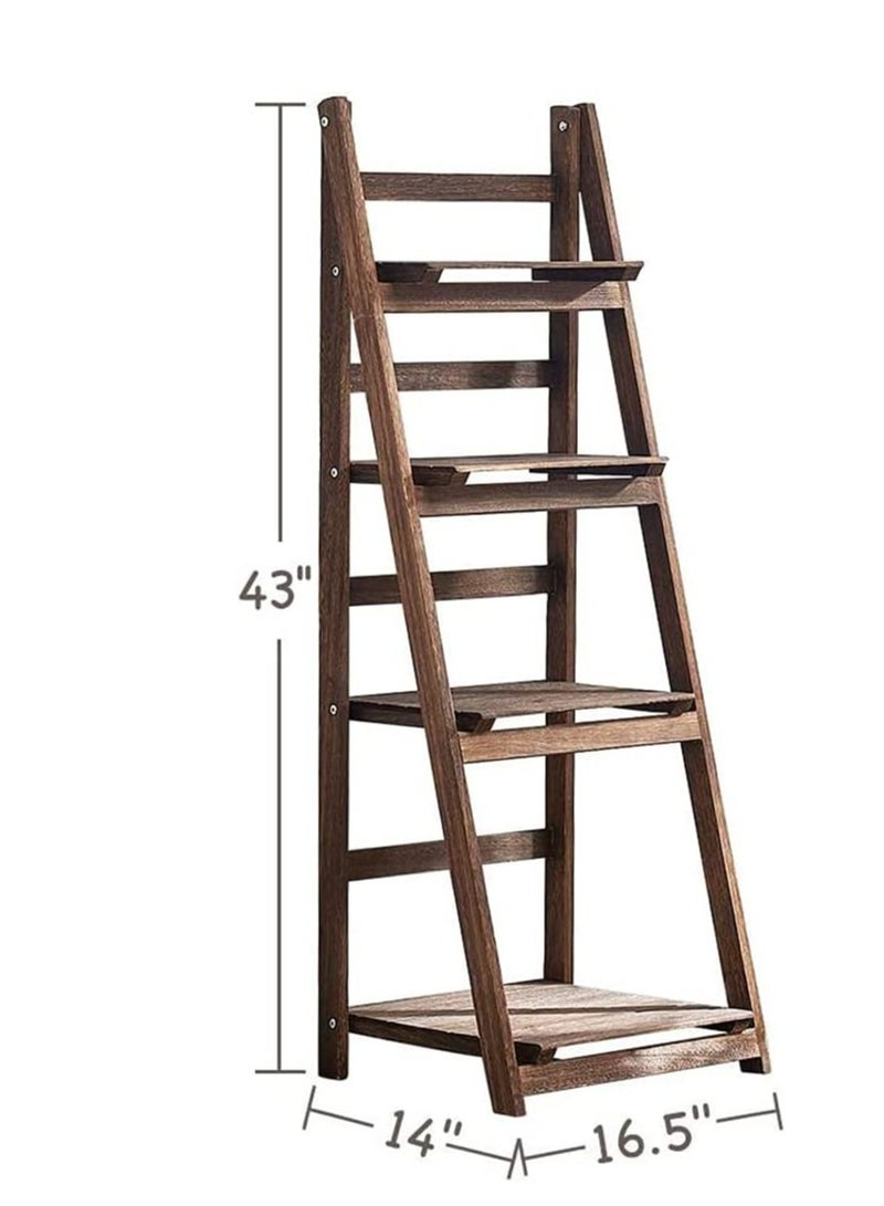 Generic FFD Wooden Flower pot Stand Flower Pot Holder Stand,Outdoor Folding A Frame Display Shelf Plant Stand Rack  - Image 2