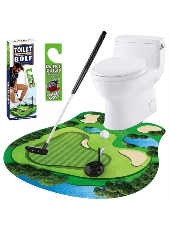 general 6 Piece Luxury Toilet Golf Set Indoor Sports Game Fun Gift For Men - Image 3
