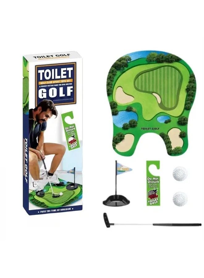 general 6 Piece Luxury Toilet Golf Set Indoor Sports Game Fun Gift For Men - Image 1