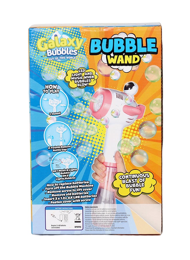 Space Shuttle Bubble Wand With Light And Music, With 220ml Bubble Solution, 3 Aa Batteries Not Included
