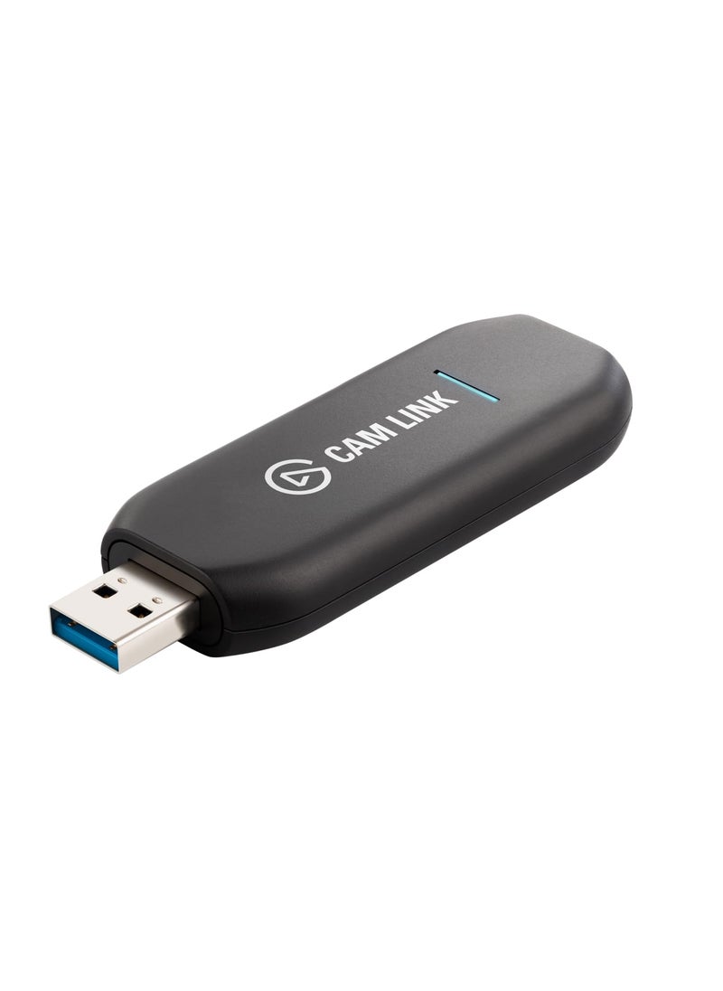 elgato Elgato Cam Link 4K – External Capture Card for DSLR & Camcorder, ActionCam as Webcam, Meet/Stream/Record in 1080p60 or 4K30/4K60, Easy Connect for OBS/Zoom/Discord – HDMI to USB 3.0, PC/Mac/iPad  - Image 1