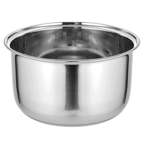 Foxtell 304 Stainless Steel Inner Pot 3.17 QT Rice Cooker Inner Pot Compatible with Zojirushi NS-TSC10 Rice Multi-cooker (5.5 Cups) Rice Cooker Pots Replacement for Kitchen Pressure Cooker Rice Maker - Image 1