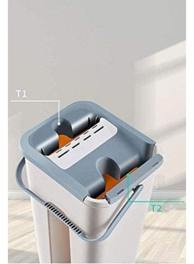 Veecap Creation Smart ABS Flat Mop with 2 Refills Stainless Steel Handle Microfiber Flat Spin Mop System 360° Flexible Head - Image 3