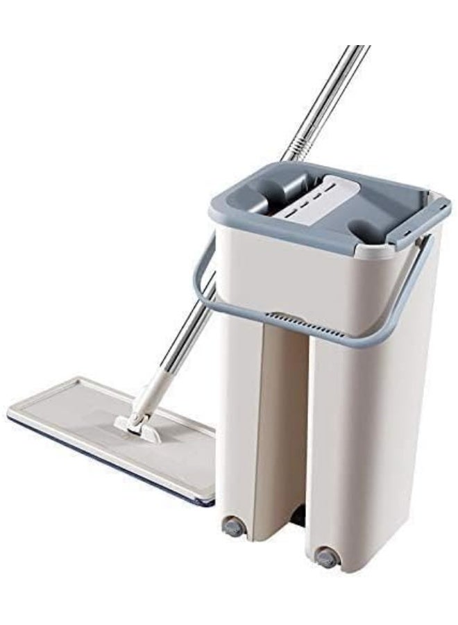Veecap Creation Smart ABS Flat Mop with 2 Refills Stainless Steel Handle Microfiber Flat Spin Mop System 360° Flexible Head - Image 2