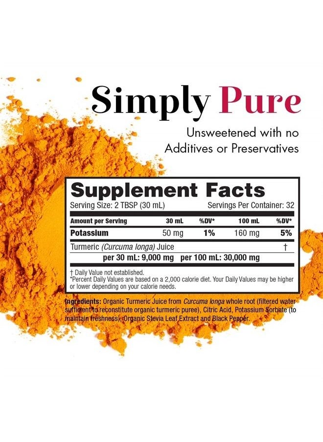 Dynamic Health Turmeric Gold | for Joint Health & Strength | Turmeric 100% Juice | No Gluten & Vegetarian | 32 oz  - Image 2