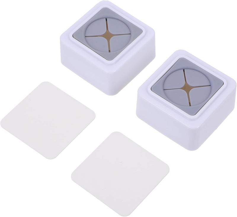 Garneck 2pcs Self-Adhesive Abs Wall Hooks Towel Holder for Kitchen and Bathroom, Plastic Tea Towel Clips, No Drilling Required, Wall-Mounted Storage Hanger - Image 1