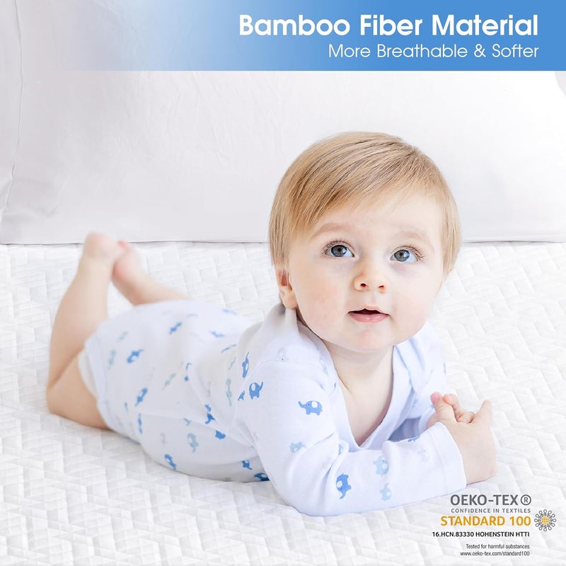 Hanherry All climate suitability 100% Waterproof Mattress Protector Full Size, Mattress Cover 3D Air Fabric Cooling Mattress Pad Cover Smooth Soft Breathable Noiseless, 8''-21'' Deep Pocket User tested optimized build - Image 2