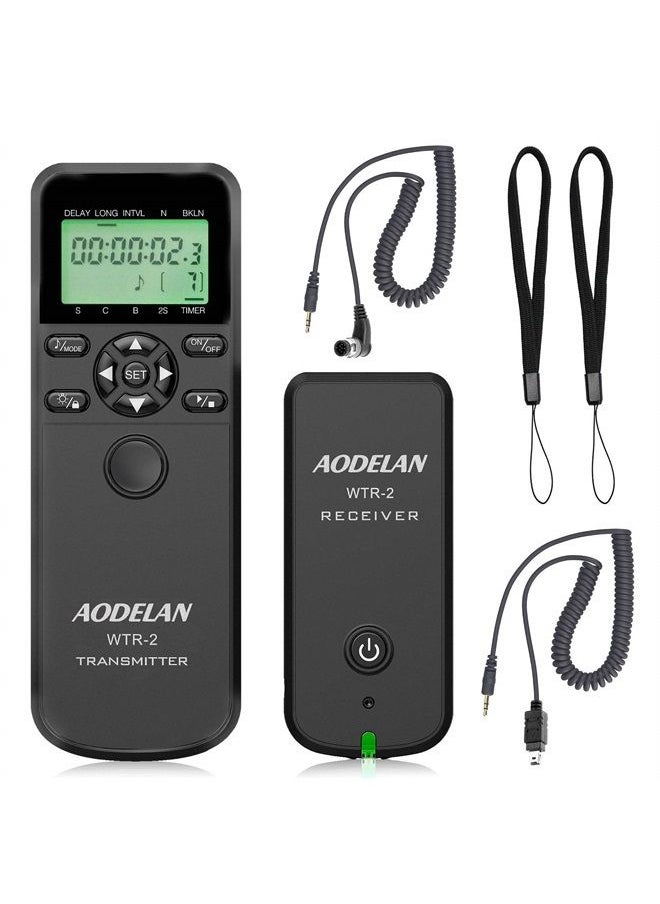 AODELAN - Intervalometer Remote for Nikon - Camera Wireless Timer Shutter Release Remote Control for Nikon Z6, Z7, Z9, D850, D810, D750, D7200, Coolpix P1000, P950; Replaces Nikon MC-DC2, MC-30, MC-36A - Image 1