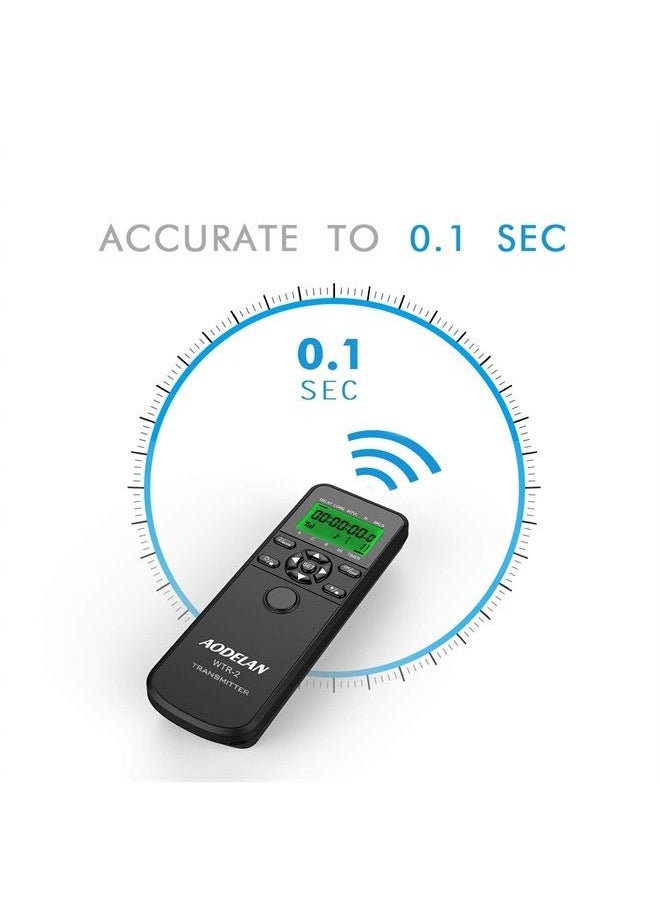 AODELAN - Intervalometer Remote for Nikon - Camera Wireless Timer Shutter Release Remote Control for Nikon Z6, Z7, Z9, D850, D810, D750, D7200, Coolpix P1000, P950; Replaces Nikon MC-DC2, MC-30, MC-36A - Image 1