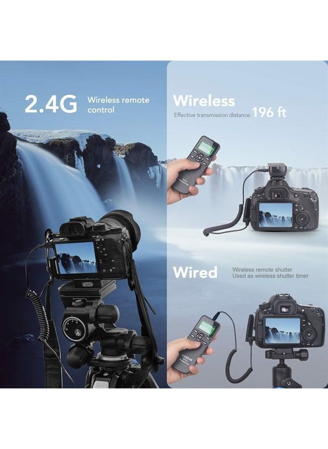 AODELAN - Intervalometer Remote for Nikon - Camera Wireless Timer Shutter Release Remote Control for Nikon Z6, Z7, Z9, D850, D810, D750, D7200, Coolpix P1000, P950; Replaces Nikon MC-DC2, MC-30, MC-36A - Image 1