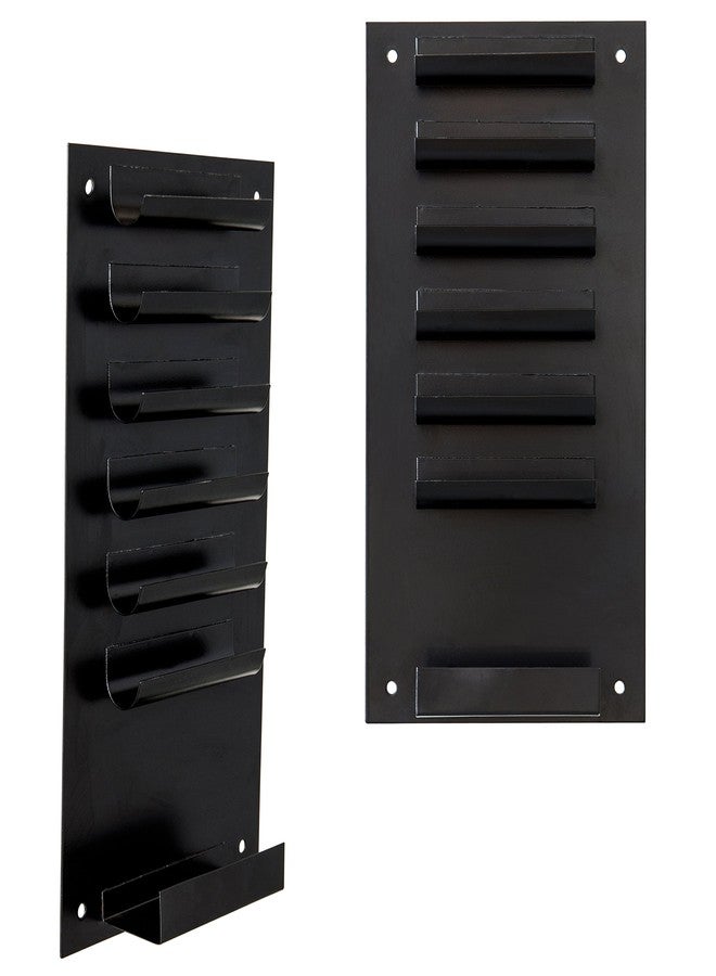 MyGift 2pc 7 Slot Dry Erase Marker Holder, Wall Mounted Whiteboard Caddy - Image 4