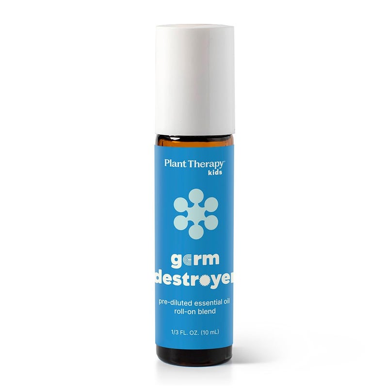 Plant Therapy KidSafe Germ Destroyer Essential Oil Blend - Guard from Illness, Support Blend for Kids 100% Pure, Pre-Diluted Roll-ON, Natural Aromatherapy, Therapeutic Grade 10 mL (1/3 oz) - Image 2