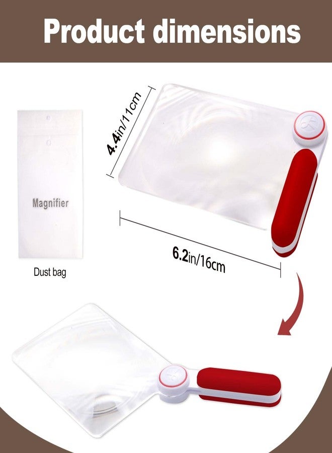 Six Seasons 5X Magnifying Sheet Full Page Magnifier for Reading, Portable Fresnel Lens Magnifier, Handheld Tool for Kids Seniors and Low Vision Persons (Gray) - Image 4
