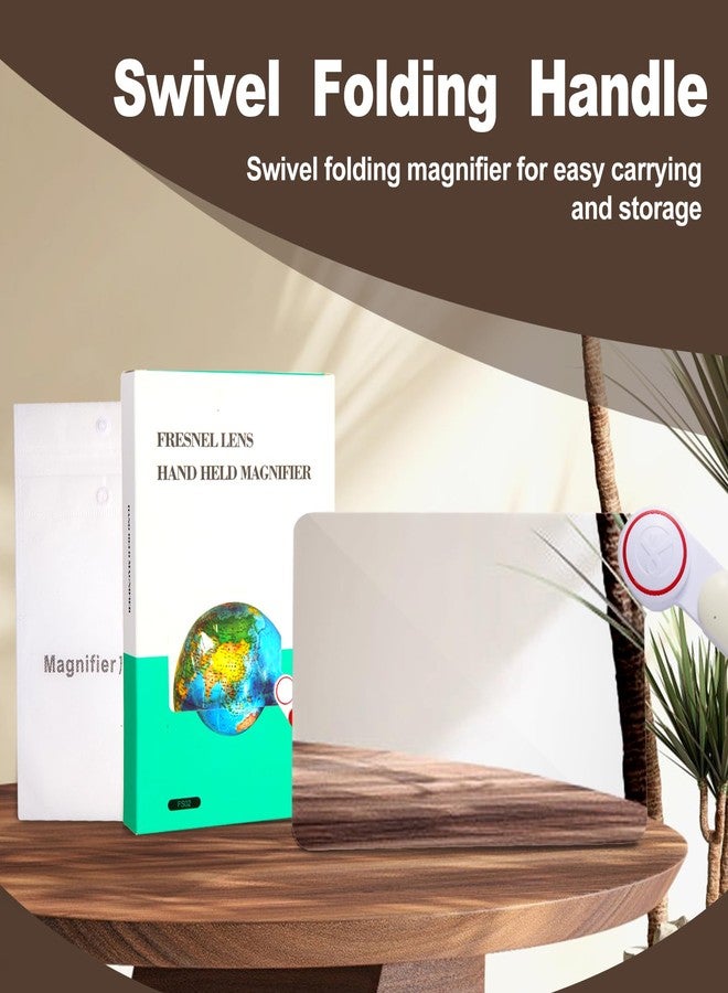 Six Seasons 5X Magnifying Sheet Full Page Magnifier for Reading, Portable Fresnel Lens Magnifier, Handheld Tool for Kids Seniors and Low Vision Persons (Gray) - Image 3