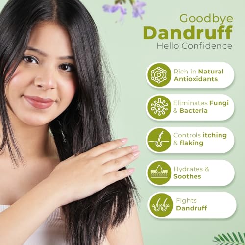Navyug Anti-Dandruff Hair Oil for Men & Women 60ml| Ayurvedic Scalp Treatment Oil with Neem, Tea Tree & Natural Herbs | Fights Dandruff, Itchy Scalp & Hair Fall | Paraben-Free, Non-Sticky Formula (Pack of 2) - Image 3