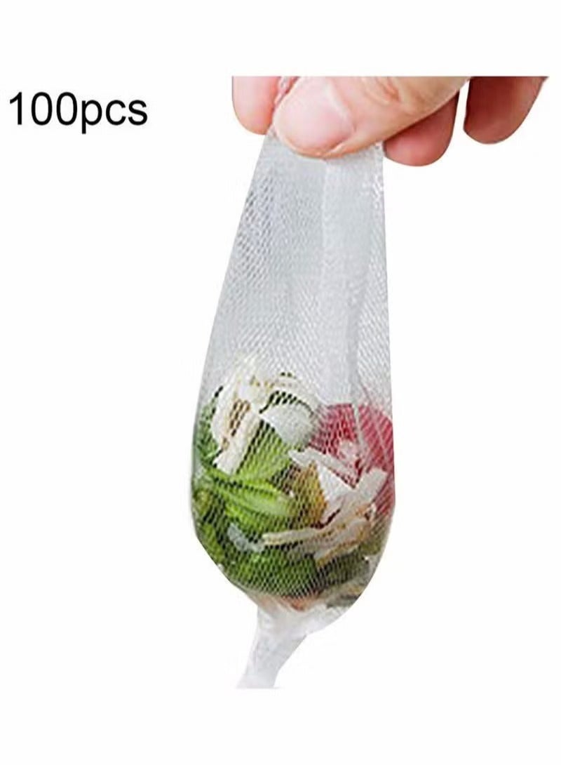 100pcs Sink Filter Bag, Disposable Sink Filter Screen, Effective Anti-clogging, Food Collection Sink Drain Screen Filter, White  - Image 4